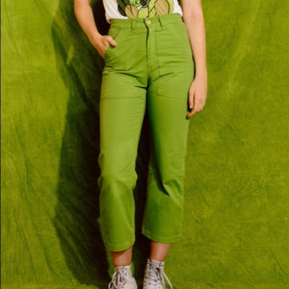 Big Bud Press Work Pants in Gross Green